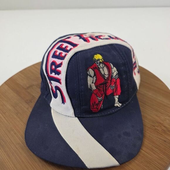 Vintage 1996 Street Fighter II Ken Snapback Hat 90s Capcom Rare Cap Distressed - Picture 1 of 6